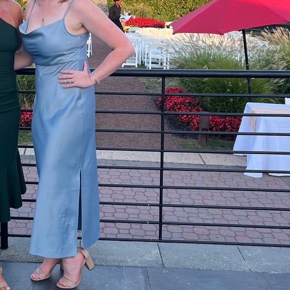 BHLDN Cali Satin Charmeuse Midi Dress - Picture 7 of 7